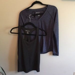 Ideology Workout long sleeve and tank bundle